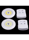Led Lamba 3lü Uzaktan Kumandalı Yapışkanlı Beyaz Işık