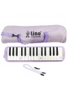 ® 32 Tuşlu Bez Çantalı Melodika Pastel Mor