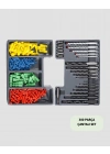 ® Matkap Ucu Seti 24 Parça Organizer Kutulu Ahşap Metal Beton Uyumlu
