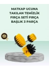 ® Matkap Uyumlu Temizlik Fırçası Seti 3’lü Çok Amaçlı