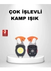 ® Mini LED Anahtarlık Fener – Şişe Açacağı, Tornavida, Düdük ve USB Şarj Özellikli