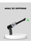 ® Mini Şarjlı Araç Süpürgesi – 120W Güçlü Motor, 5500PA Vakum Emiş, Yıkanabilir Filtre