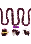 Mor Turuncu Renk 4 cm Genişlik Garland Çift Renk Sim Süs 180 cm