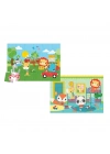 ® 13406   Baby Puzzle - Railway & Bedtime / 12+24 Parça Puzzle / +4 yaş