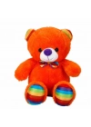 ® Oturan Kurdeleli Renkli Peluş Ayı 30 cm