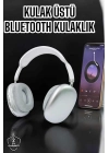 ® P9 Plus Kablosuz Kulak Üstü Bluetooth Kulaklık Beyaz Mikrofonlu Kulaküstü Kablosuz Kulaklık