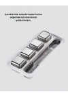 ® Paslanmaz Metal Buz Küpleri Seti Klipsli Sulandırmadan Soğutma Özellikli