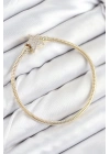 ® Pirinç Charm Zirkon Taşlı Yıldız Model Gold Renk Kadın Bileklik