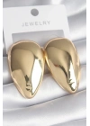 ® Pirinç Gold Renk Badem Model Kadın Küpe