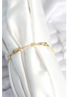 ® Pirinç Gold Renk Halley Yıldız Model Kadın Bileklik