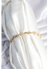 ® Pirinç Gold Renk Yıldız Model Kadın Bileklik