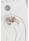 ® Pirinç Gold Renk Zirkon Taşlı Kadın Kıkırdak Küpe