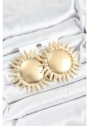 ® Pirinç Güneş Model Gold Renk Kadın Küpe