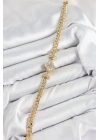 ® Pirinç Zirkon Taşlı Yonca Model Gold Renk Kadın Bileklik