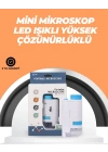 ® Portatif El Mikroskop – LED Işıklı, Aynı Anda Net Odaklama