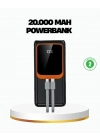 ® Powerbank 20000 mAh 22.5W Hızlı Şarjlı ve Kompakt Çoklu Kablo Çıkışlı