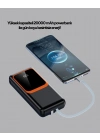 ® Powerbank 20000 mAh Dijital Ekranlı ve Çok Kablolu Hızlı Şarj Cihazı