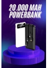 ® Powerbank 20.000 MAH Hızlı Şarj Özellikli Taşınabilir USB Girişli