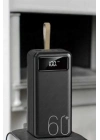 ® Powerbank 60.000 MAH 4 Portlu Uzun Şarj Süreli Dijital Göstergeli