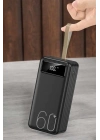 ® Powerbank 60.000 MAH Dijital Göstergeli 4 Portlu Taşınabilir