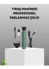 ® Profesyonel Şarjlı Tıraş Makinesi – 180 Dakika Kullanım, 2.5 Saat Hızlı Şarj, Evrensel USB Şarj Girişli