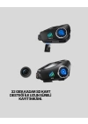 ® Q28 Kameralı Motosiklet Kask Kulaklık Bluetooth 5.3 Su Geçirmez 1080P HD