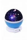 ® Renkli Yıldızlı Gökyüzü Projeksiyon Gece Lambası Pilli ve USB Kablolu