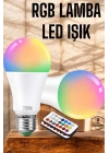 ® RGB Led Lamba Led Işık Ampul Renk Değiştirebilen 100 Watt