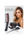 ® Saç Boyama Seti 3’lü ve Saç Boya Sıyırıcı Tarak, Seti Fırça, Boya Kabı ile Profesyonel Uygulama Kolaylığı