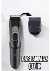 ® Saç Sakal Vücut Şarjlı Kablosuz Tıraş Makinesi Profesyonel Paslanmaz Çelik