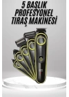 ® Saç Sakal Vücut Tıraş Makinesi 5in1 Kablosuz Burun Kulak Tıraş Makinesi