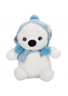 ® Şapkalı ve Atkılı Peluş Kutup Ayısı 30 cm S00004773