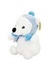® Şapkalı ve Atkılı Peluş Kutup Ayısı 30 cm S00004773