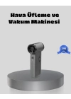 ® Şarjlı 130000 RPM Hava Üflemeli ve Vakumlu Araç Ev Temizlik Makinesi