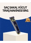 ® Şarjlı Sessiz Çalışan Saç ve Sakal Şekillendirici Profesyonel Erkek Tıraş Makinesi