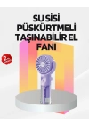 ® Şarjlı Su Buharlı El Vantilatörü – Taşınabilir Serinletici Fan