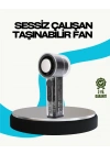 ® Sessiz Çalışan Taşınabilir Fan | USB Şarjlı ve Kompakt Tasarım