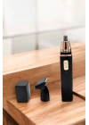 ® Seyahat Tipi Mini Taşınabilir Siyah Burun Kulak Yanak Kıl ve Tüy Temizleme Makinesi