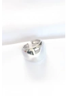 ® Silver Renk Ayarlanabilir Bombeli Ayna Yüzük