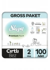 ®   Bio Natural Bebek Bezi Gross Paket 2 Beden 3-6 Kg 100 Adet