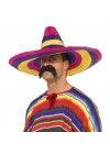 Sombrero Meksika Şapkası Renkli Örme Hasır Yetişkin Boy