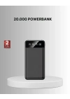 ® Taşınabilir 20.000 mAh Hızlı Şarj Powerbank 4 Çıkışlı