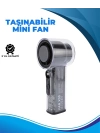 ® Taşınabilir El Fanı  100 Seviyeli Rüzgar Hızı Ayarı  Sessiz Çalışma - Dijital Ekranlı