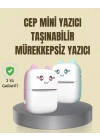 ® Taşınabilir Mini Termal Yazıcı 200 DPI Bluetooth Bağlantılı