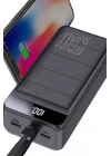 ® Taşınabilir Powerbank 50.000 mAh 4 Girişli Hızlı Şarj Led Göstergeli Fenerli Şarj
