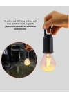 Taşınabilir Şarjlı LED Kamp Lambası – Type-C Girişli ve Kancalı Tasarım