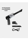 ® Taşınabilir Vakumlu Araç Süpürgesi – Katlanabilir Sap, Yıkanabilir Filtre, 120W Motor