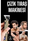 ® Tıraş Makinesi Şarjlı Profesyonel Saç Kesme Makinesi Gold Çizik Tıraş