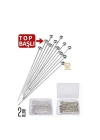Top Başlı İğne 2 Kutu 100 Adet Başörtü İğnesi Toplu İğne 720782