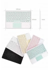 ® Touchpad Tüm Cihazlara Uyumlu Bluetooth Klavye Touchpad Slim Kablosuz Wifi Q Klavye